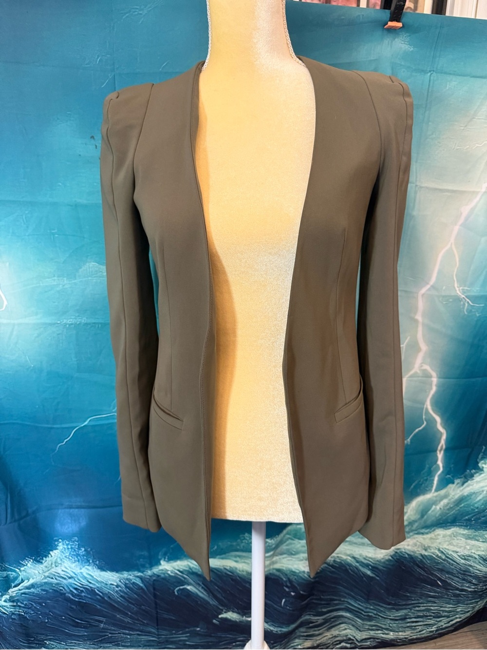 James Jeans Open-Front Blazer